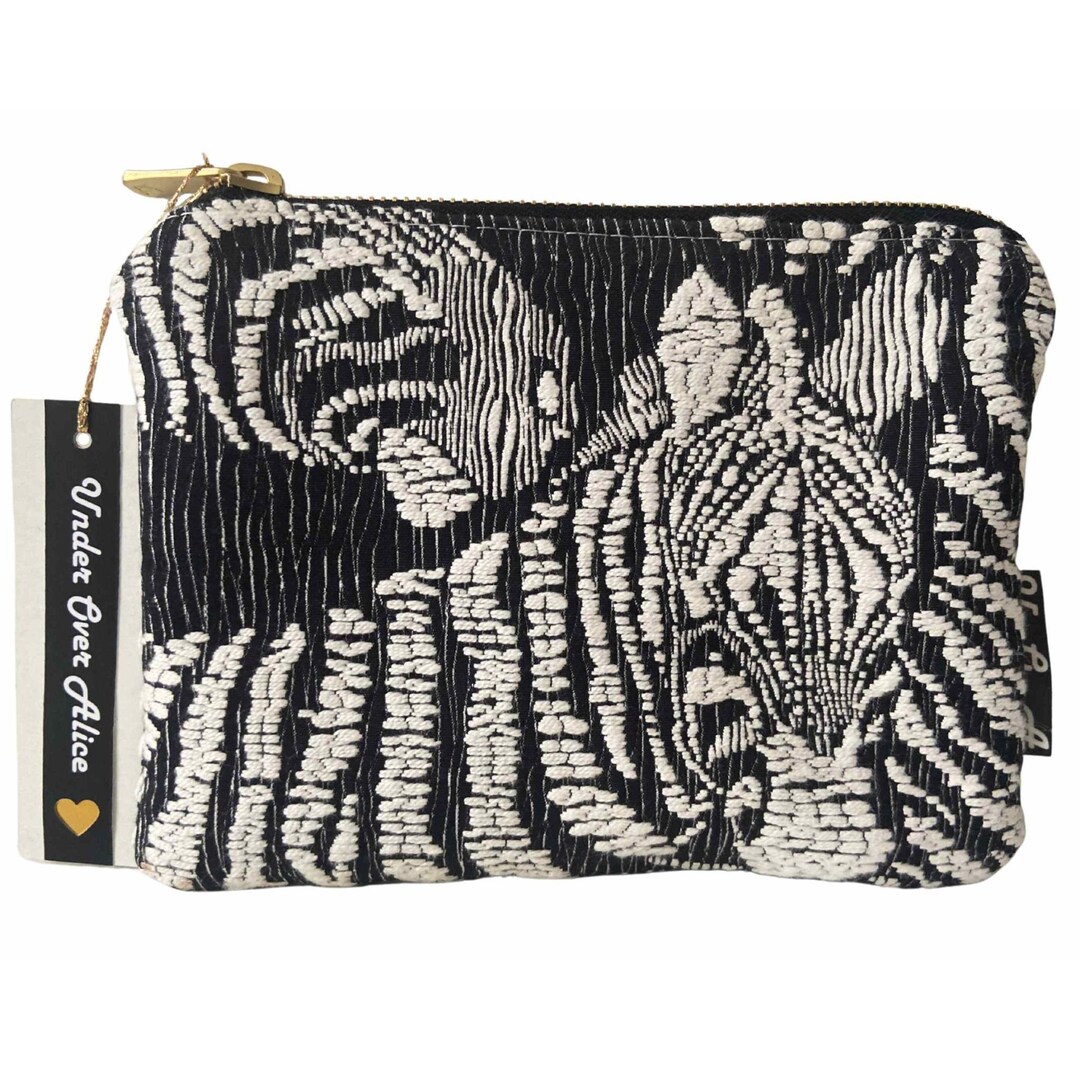 Boho Hand Woven Zebra Purse Herringbone Twill Vegan Wallet Etsy