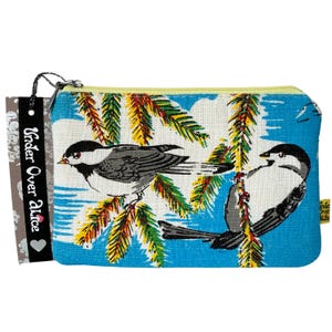 Schwarzkopfmeise Multi Pocket Brieftasche Türkis Himmel Einzigartige Retro Reise Accessoire Schutzhülle Kreditkartenhalter Bank Geldbeutel