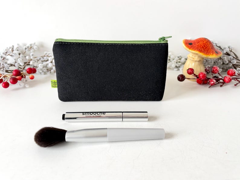 Small Rectangular Makeup Handmade Sleeping Panda Makeup Bag Case, Patchwork Jungle Foot Prints ...