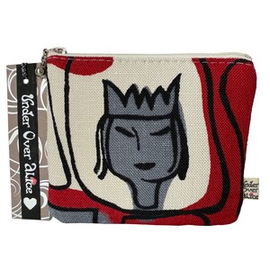 Jaren 50 Esthetic Drama Queen Portemonnee abstracte naïeve kunst schilderij zeefdruk uniek handgemaakt retro reisaccessoire voor dames leuk cadeau voor haar