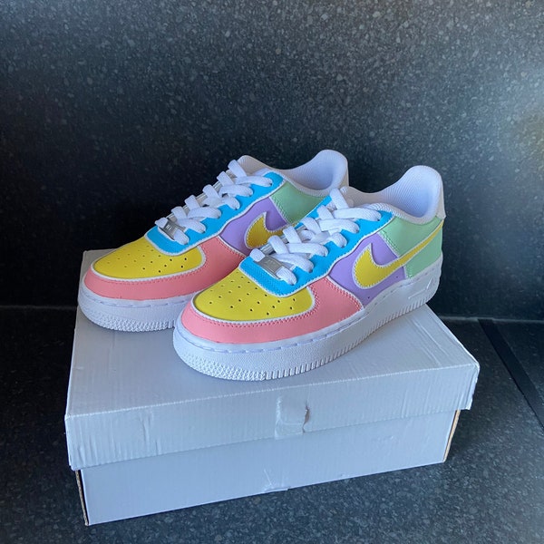 Pastel Colour Block Custom Air Force 1