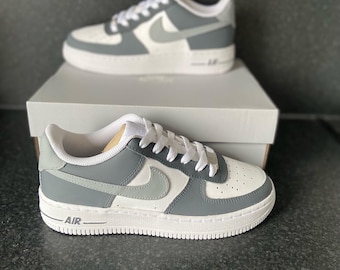 Grey Colour Block Custom Air Force 1