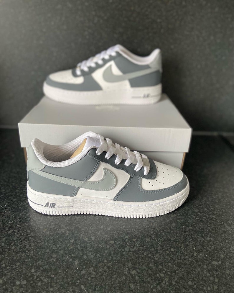 Grey Colour Block Air Force 1 