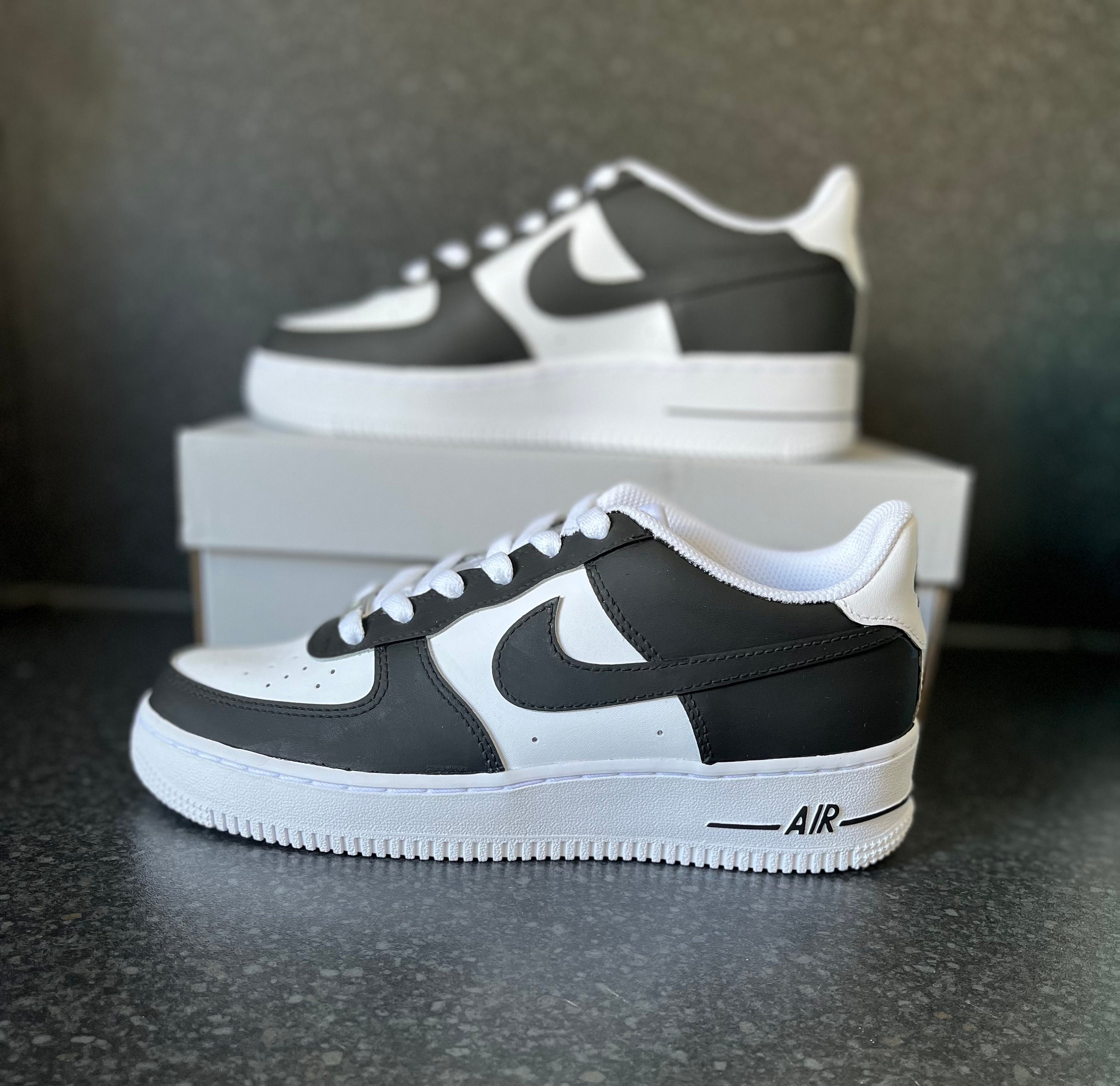 customizing black air force ones