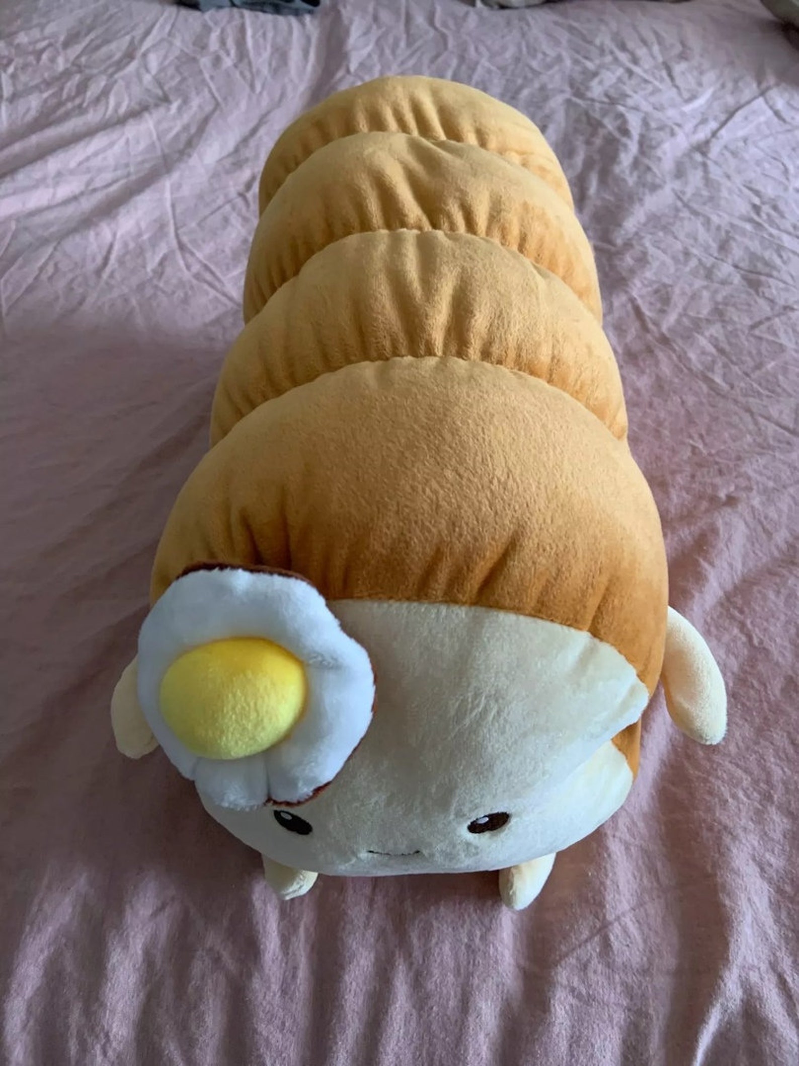 Plush Toast with Poached Egg Plush Slice Bread Plushie Etsy