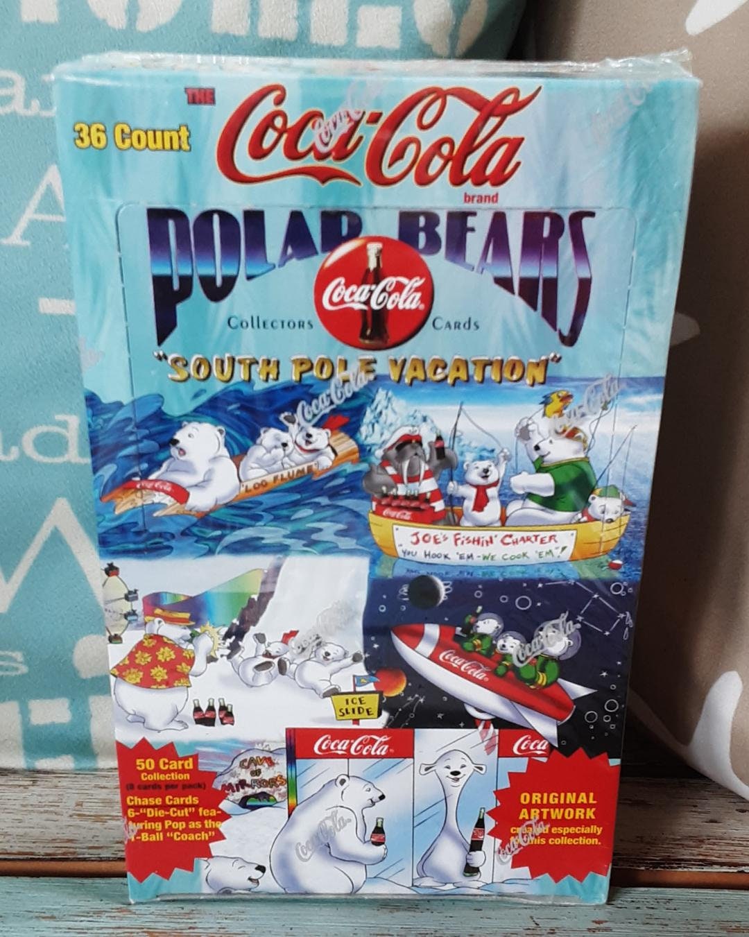 Vintage 1996 Coca Cola Polar Bears Trading Cards Sealed Unopened Box