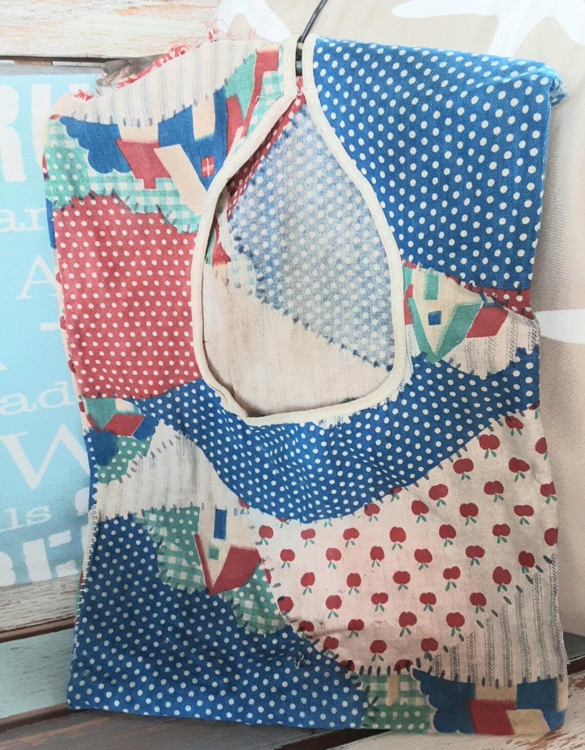 Antique Clothesline Clothes Pin Holder Laundry Room Decor Etsy