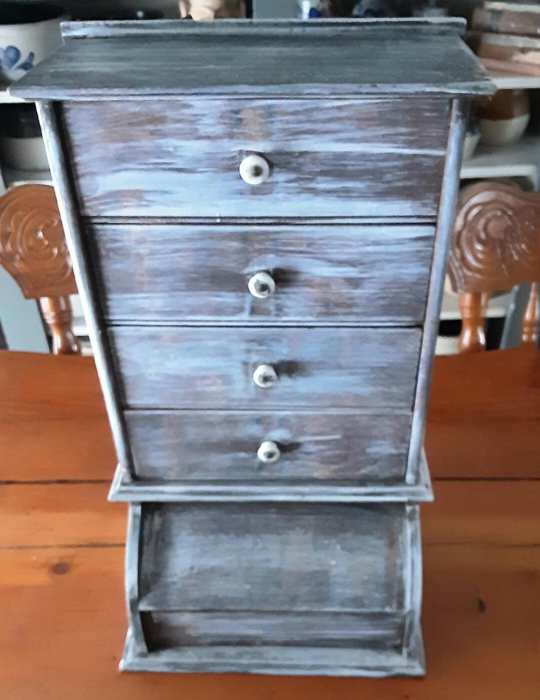 Vintage Wall Cabinet Wood Cabinet Primitive Minimalist Farmhouse Retro ...