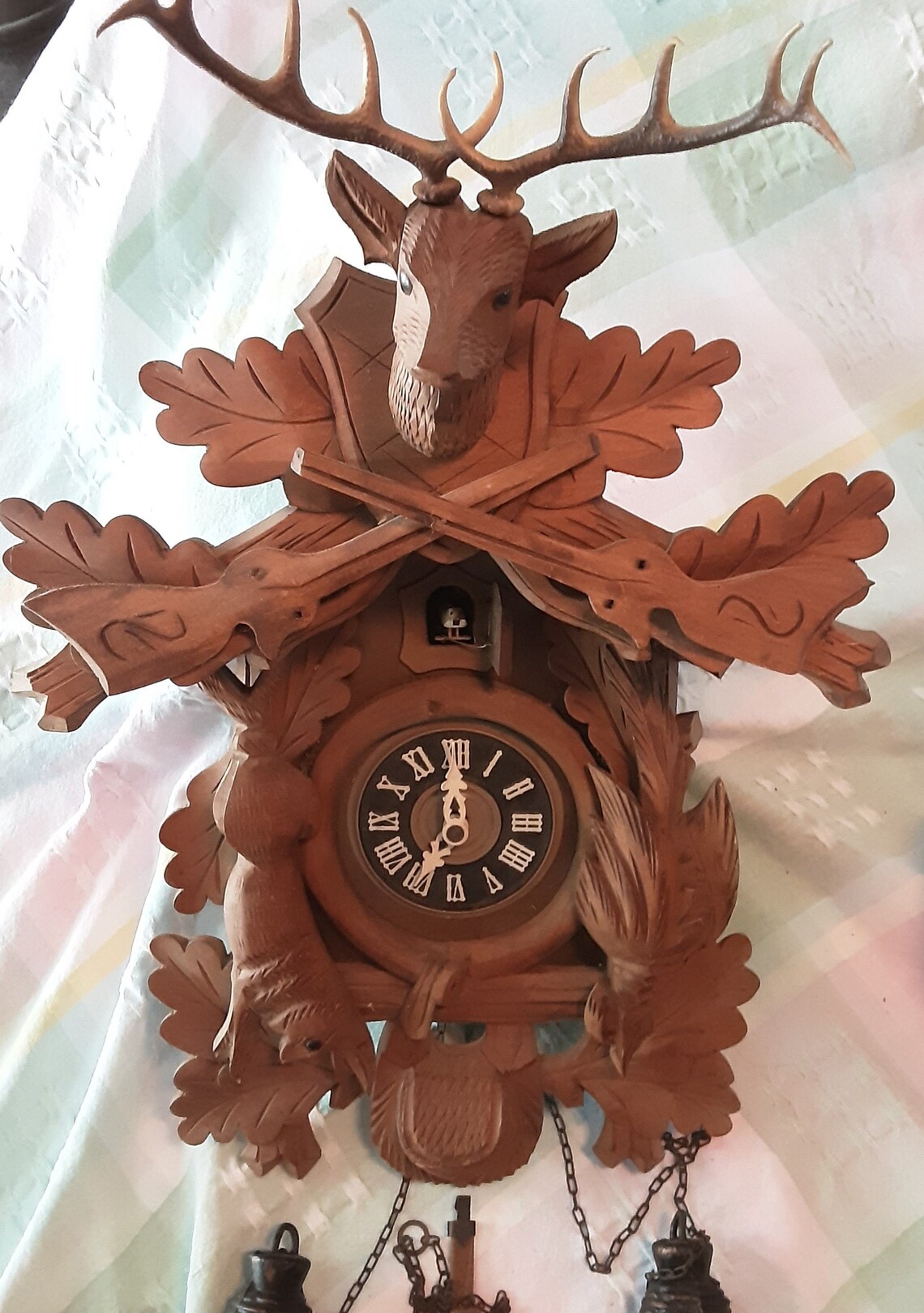 Vintage/Antique Deer Head Cuckoo Clock Germany Clock Rabbit Etsy