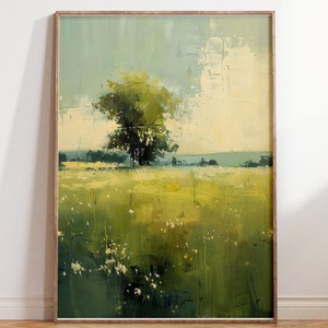 Abstract Landscape Digital Download | Modern Wall Art Print | Instant Digital Art Decor