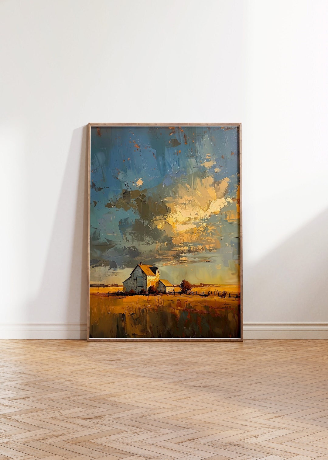 Abstract Farmhouse Digital Wall Art | Rustic Printable Decor | Modern ...