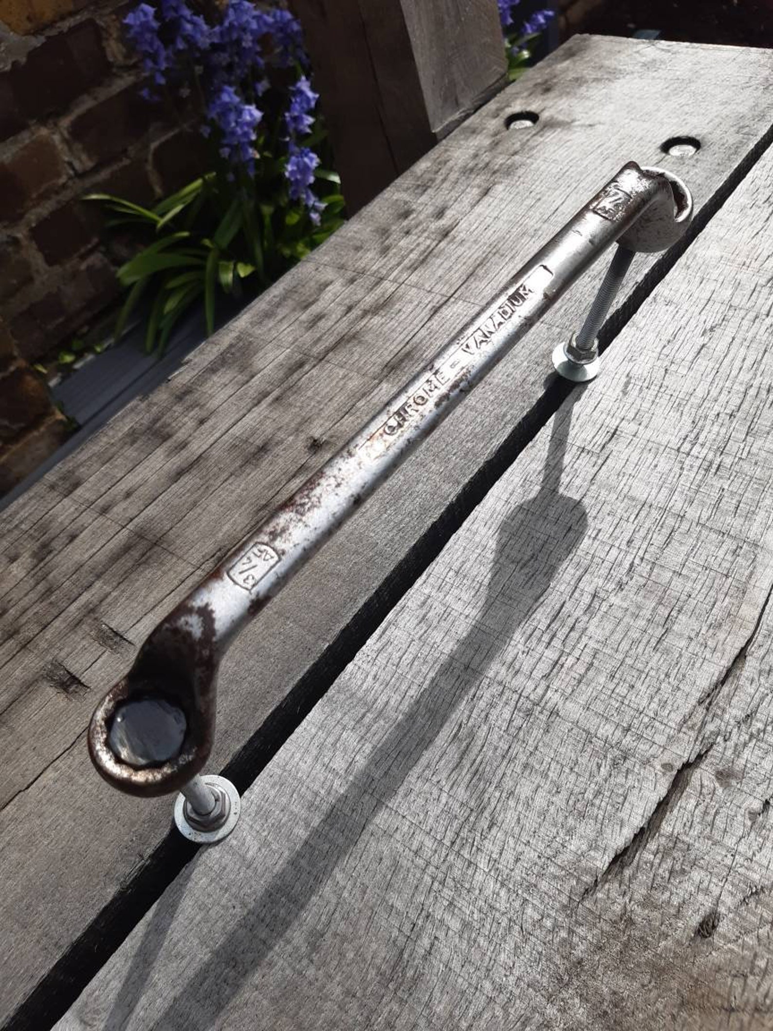 Door handle Recycled spanner gate or shed Etsy