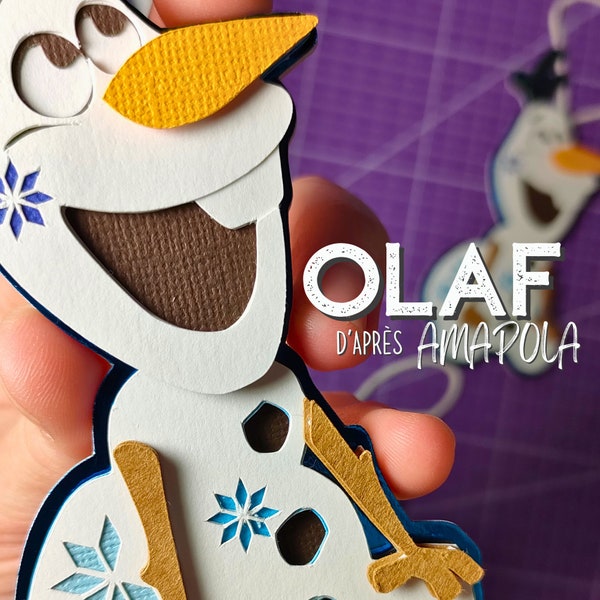 Ornement pour sapin Olaf, la Reine des Neiges, Frozen, Papercut