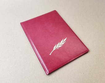 Leather Folder | Vintage Leather Folder | Business Folder | Embossed Leather folder | Soviet Leather Folder | Red Leather Folder