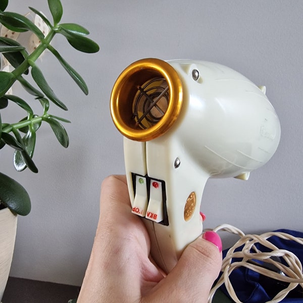 Working Vintage hairdryer 1960s | Set portable hairdryer | Soviet Era Hair Styling | Soviet design | Soviet hair dryer | Hair dryer USSR