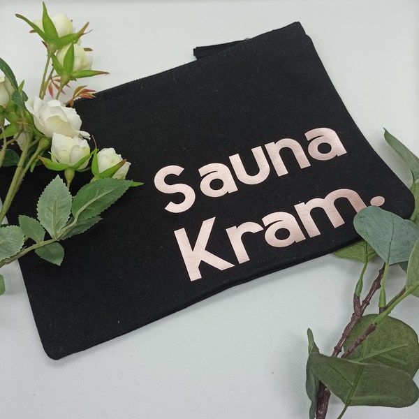 Kosmetiktasche Sauna, Tasche, Sauna Geschenk, Kulturbeutel Kosmetiktasche Sauna Geschenk