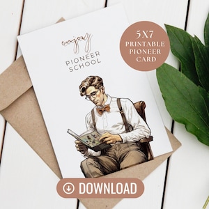 Cartão de felicitações para impressão de agradecimento ao irmão Pioneer, cartão de idoso Pioneer JW, cartão postal JW para escola pioneira, presentes Pioneer, JW Digital