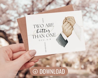 JW anniversary card, printable greeting card, JW couple gifts, JW digital scripture, cards for husband, inspirational card, love never fails
