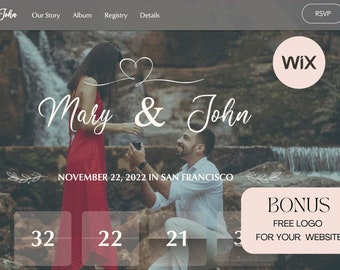 RSVP de casamento, modelo de site, convite para site de casamento, modelo de RSVP de casamento Wix, logotipo de casal de noivos grátis, site Wix minimalista