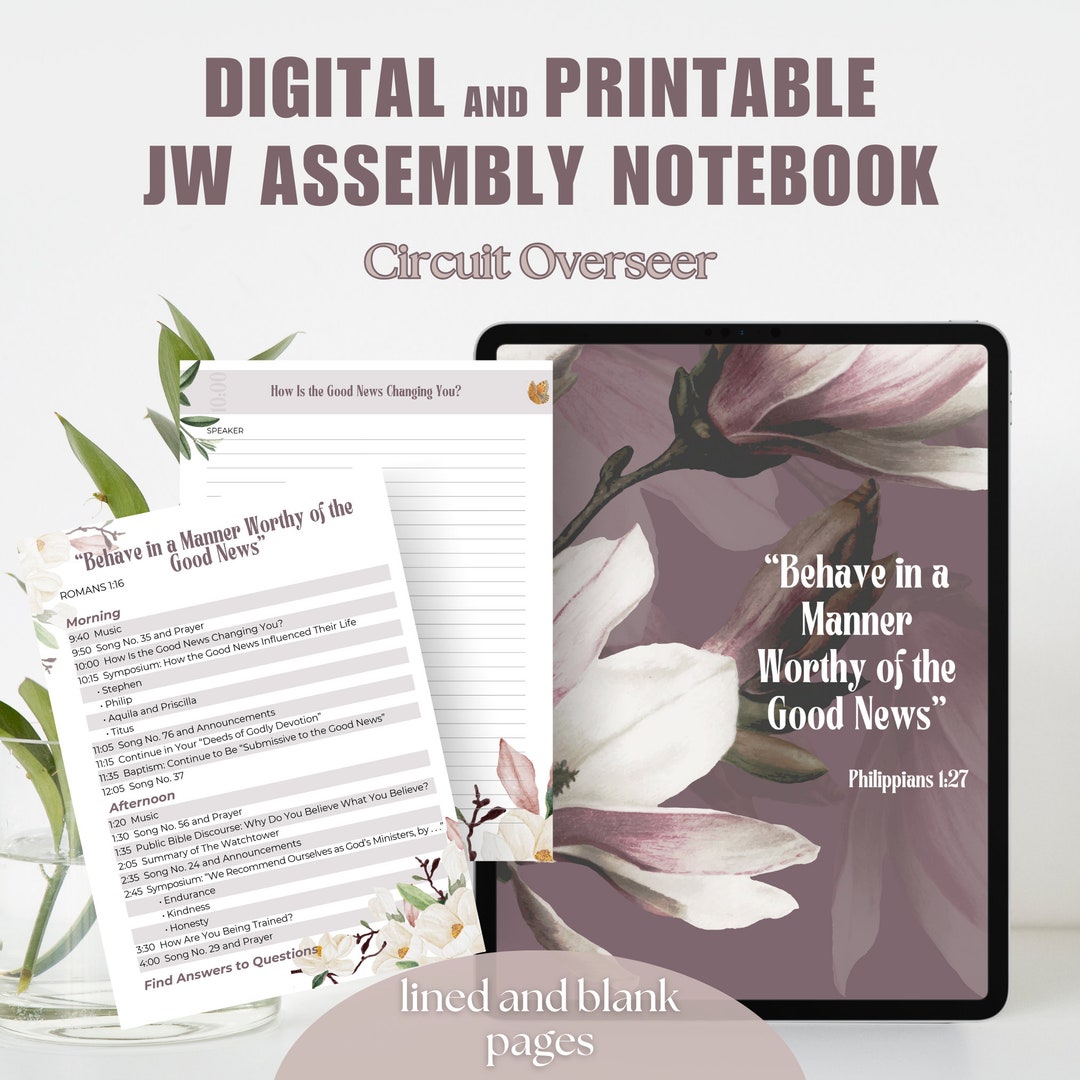 JW Printable Assembly Notebook Digital Program With Circuit Overseer ...