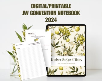 2024 Declare the Good News JW Convention DIGITAL or PRINTABLE Notebook for Men & Brothers | Jehovah’s Witnesses Regional Convention Notebook