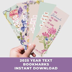 Marcadores imprimibles del texto del año 2025 Salmo 96:8 Paquete de tarjetas Etiquetas de regalo Marcadores Marcadores de versículos bíblicos imprimibles PDF Texto del año 2025 Regalos de los Testigos de Jehová