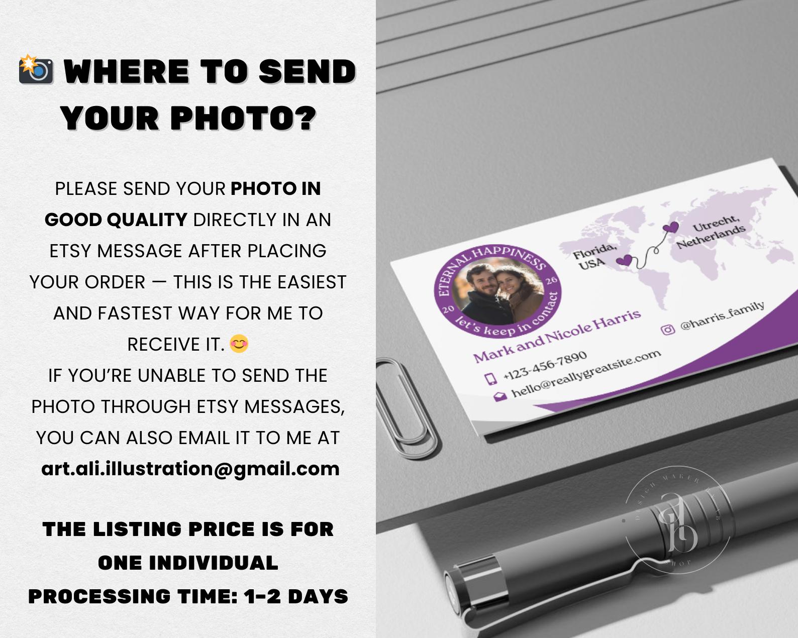 Personalized Special Convention Contact Card, Eternal Happiness 2026 ...