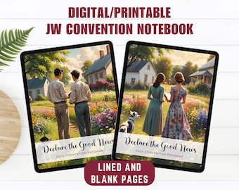 2024 Declare Good News JW convention digital or printable notebook with hyperlinks, special assembly journal goodnotes notability JW gift