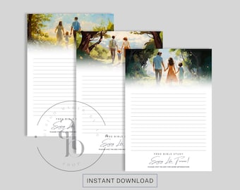 Enjoy Life Forever, JW Letter Writing Paper, Bible Study Invitation, Jehovah's Witnesses, JW Printable, Ministry Letterheads, Pioneers