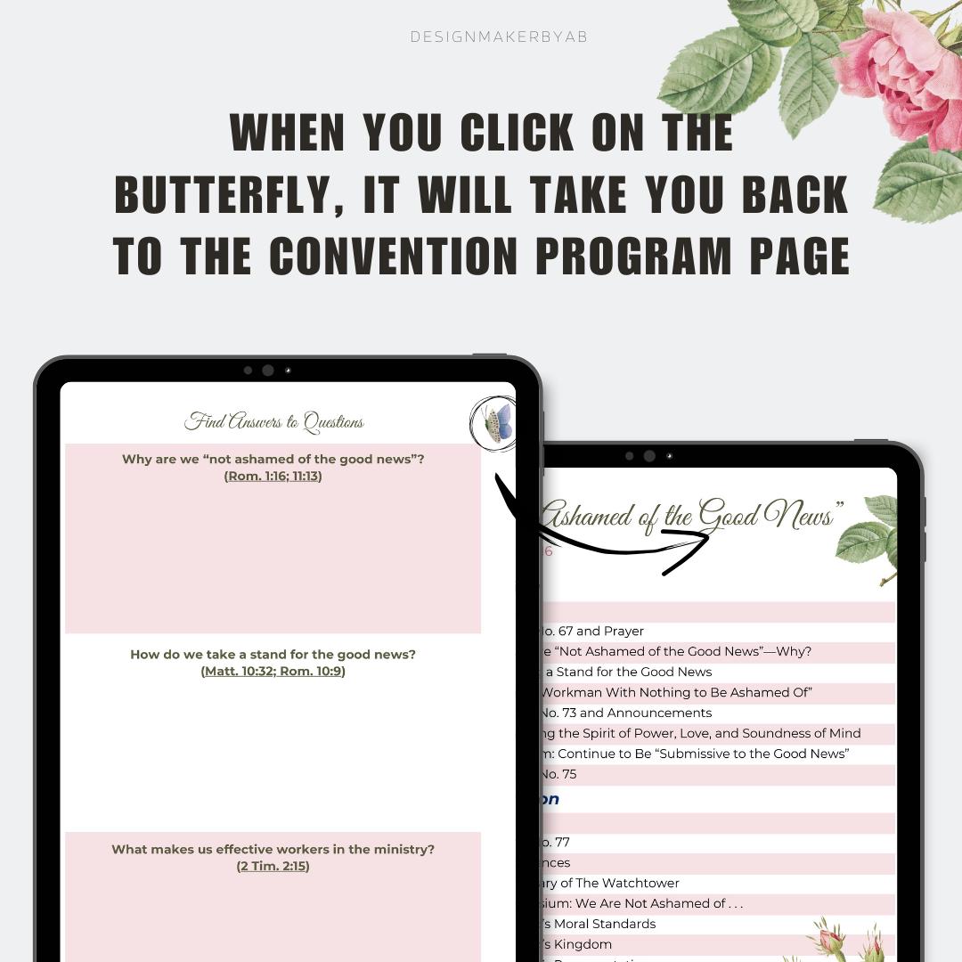 JW Printable Assembly Notebook Digital Not Ashamed of Good News 2024 ...