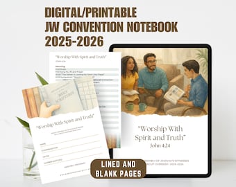 JW Circuit Assembly Notebook 2025-2026: Worship With Spirit and Truth (digitaal afdrukbaar)