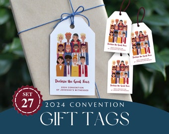 Convention 2024 Gift tag printable, Declare the Good News, JW card digital download stationery, JW tag, Jehovah witness gift, baptism gifts