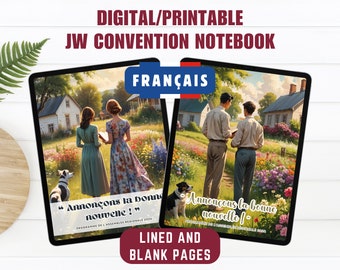 Regionalkongress 2024 Französisch Digitales Notizbuch Zeugen Jehovas verkünden die gute Nachricht Druckbares Sonderkongress-Notizbuch Goodnotes Notability JW Gift