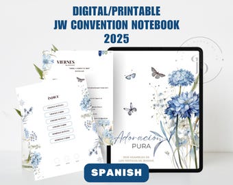 Adoración Pura 2025 adoracion cuaderno español, JW Convention Digital/Printable, Regional Assembly JW Gifts, Good Notes, Notability, Samsung