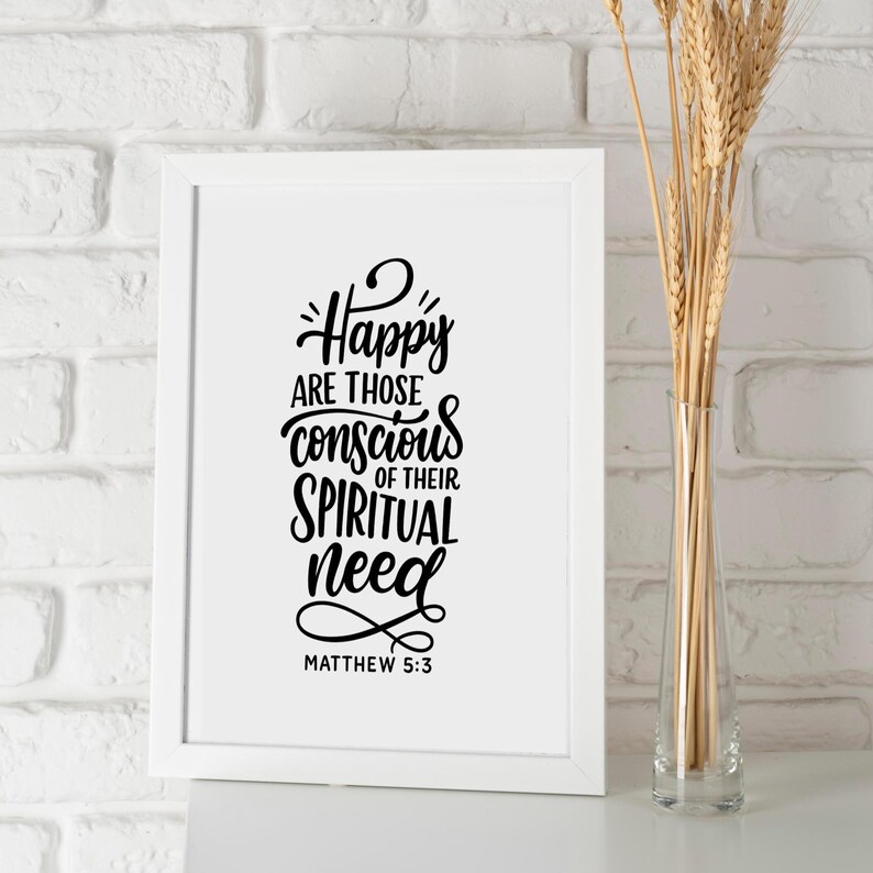 2026 Yeartext Printable Poster With Scripture Matthew 5:3, Printable ...