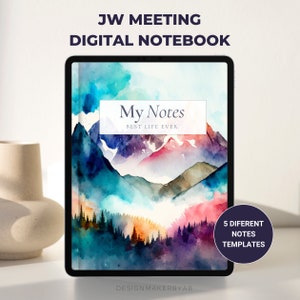 JW vergader- en studienotitieboek, Samsung-notities, vergaderingen, conventie, medebezoek, pdf iPad met hyperlink, jw briefpapier, jw cadeaus voor zussen