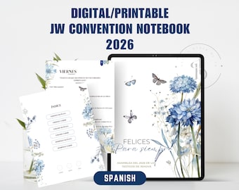 Felices para siempre 2026 JW Spanish Notebook, JW Convention Digital/Printable, Regional Assembly JW Gifts, Good Notes, Notability, Samsung