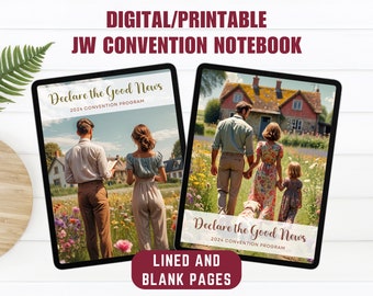 Regional Convention 2024 Digital Notebook JW Declare the Good News Printable Special Convention Notebook Goodnotes Notability JW Gift