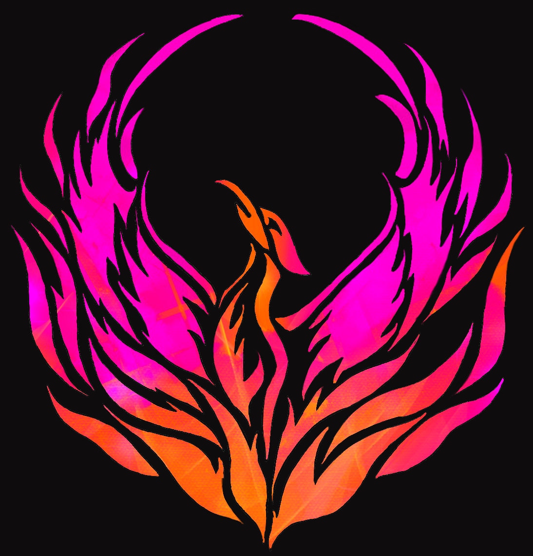 Pink Phoenix Rising Etsy