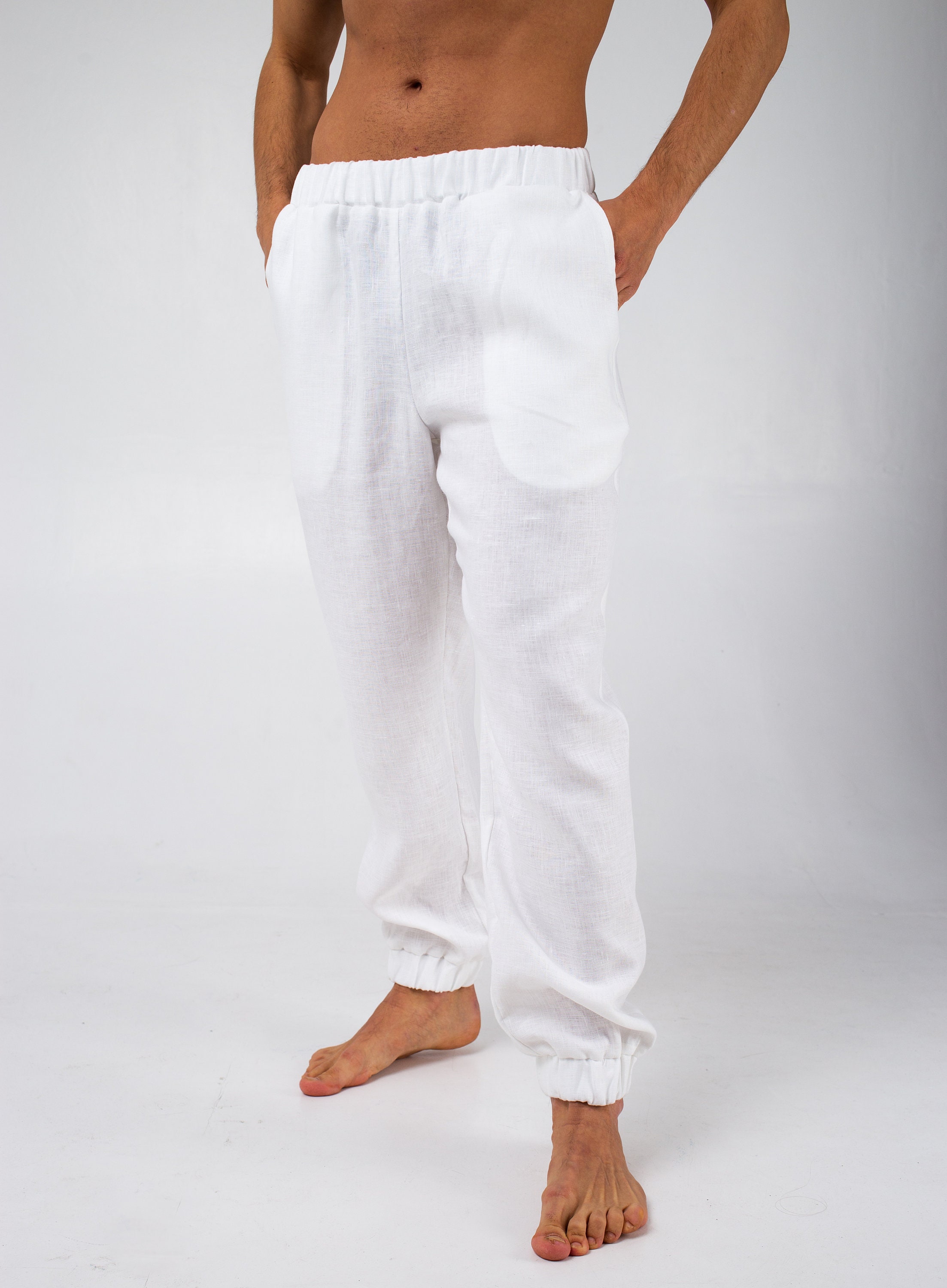 Linen Pants for Men Mens Trousers Linen Clothing Summer - Etsy