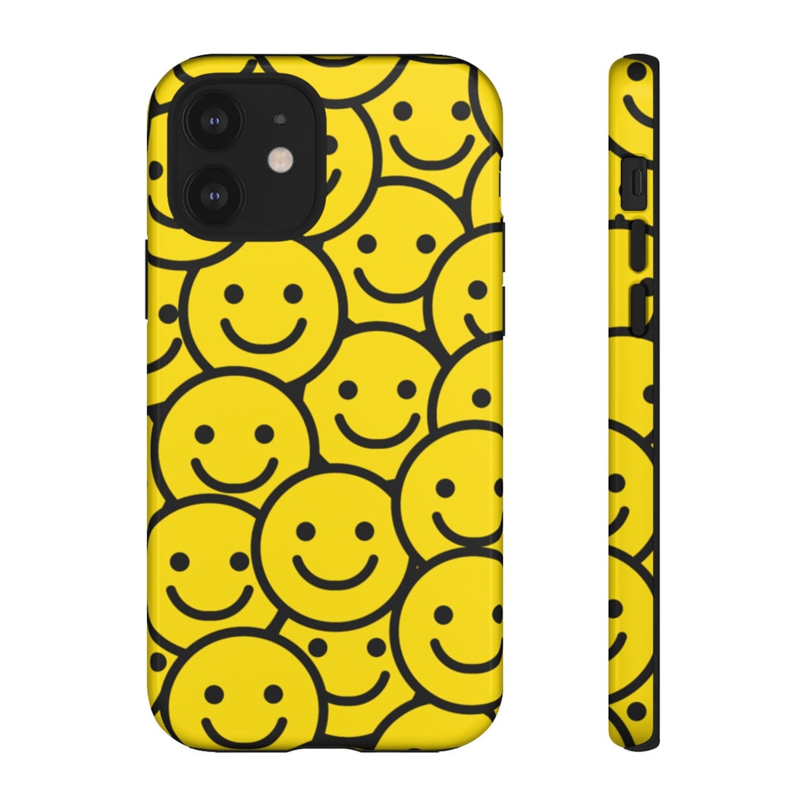 Smiley Face iPhone Case Yellow Iphone 12 Case Smile Face | Etsy