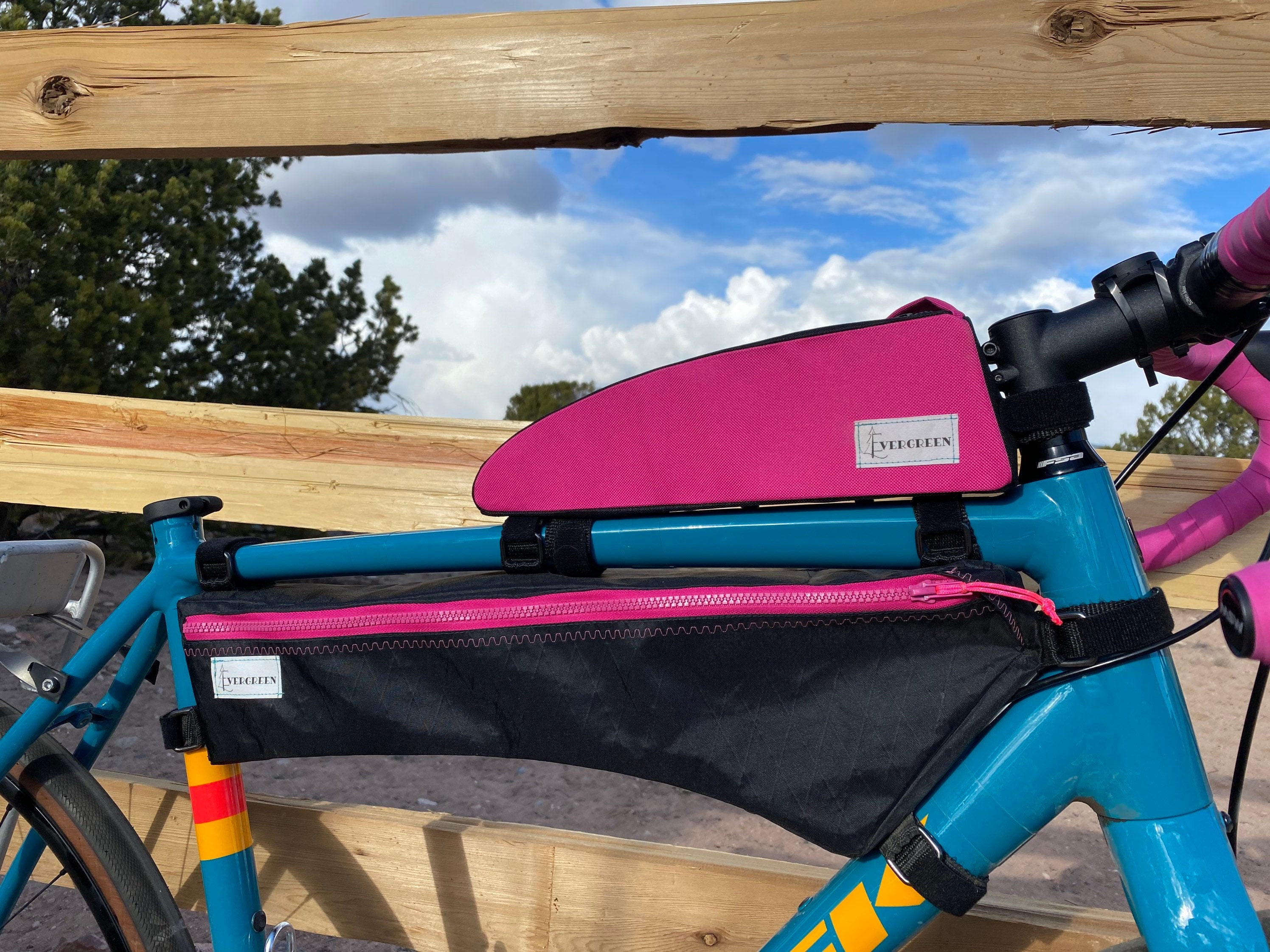 Long & Narrow Top Tube Bike Bag Choose Your Colors The Etsy