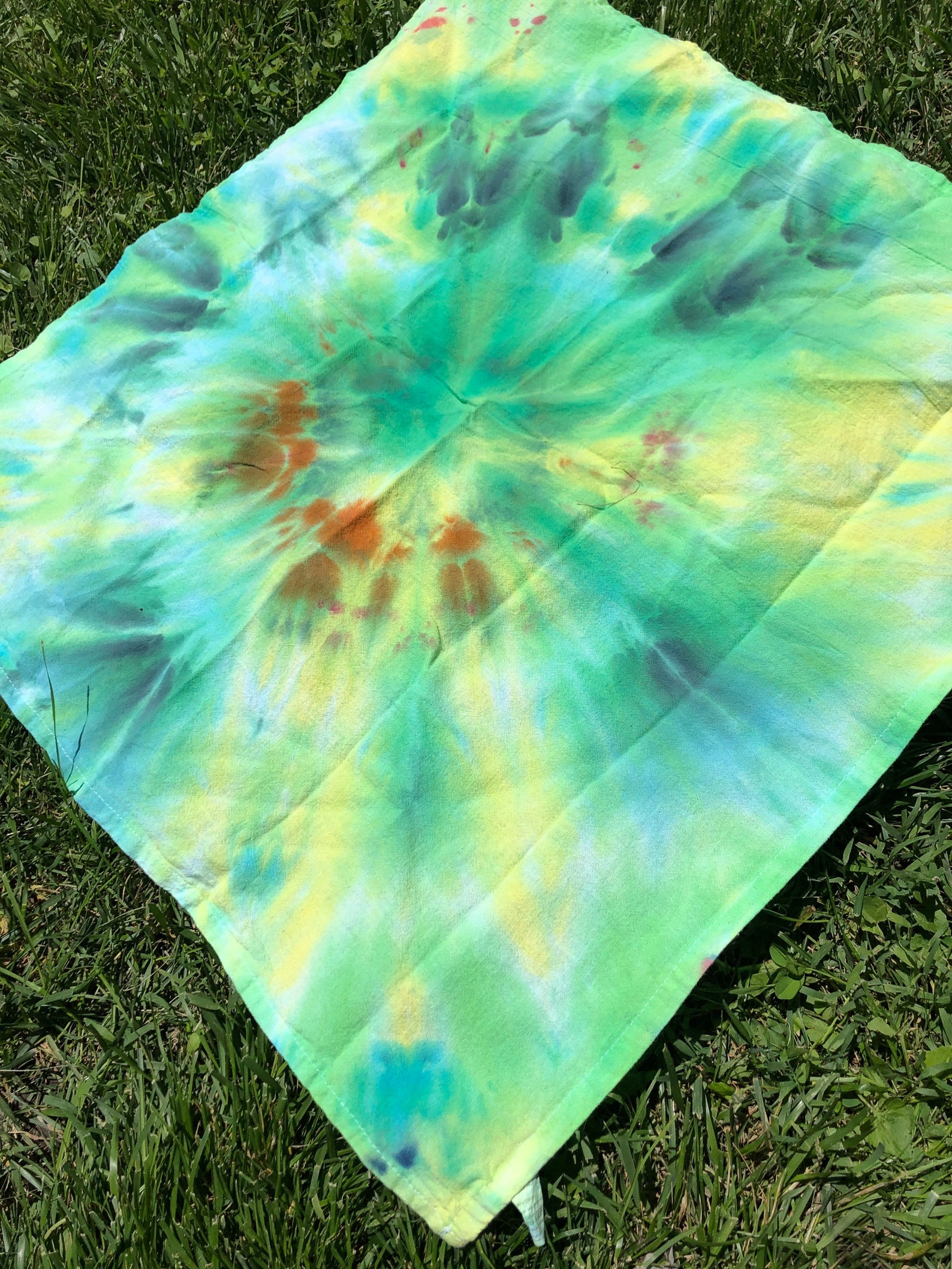 Tie dye kitchen or bath towels 4 Set Etsy