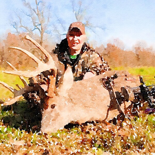 Hunting Painting Etsy