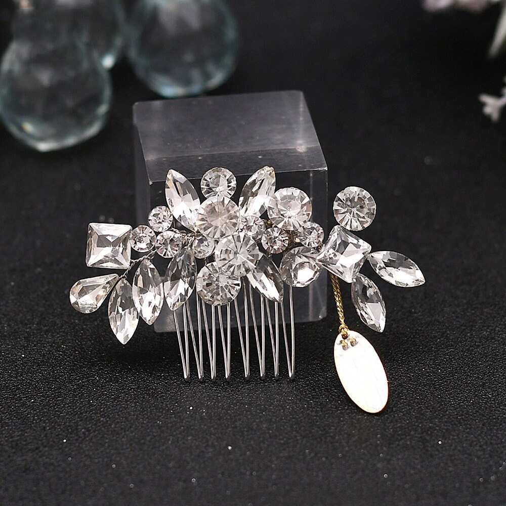 Glamour Goddess Jewelry Bubbly Rhinestone Bobby Pin Barrette - Crystal AB