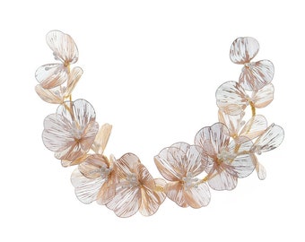 Wedding Hair Accessories-Pearl Flower Vine Wedding Hair Vine, Headdress, Bridal Vine, Handmade Hair Accessories, Pearl Headdress