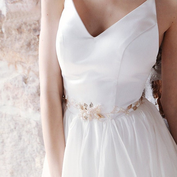 Bridesmaid dress cheap belt