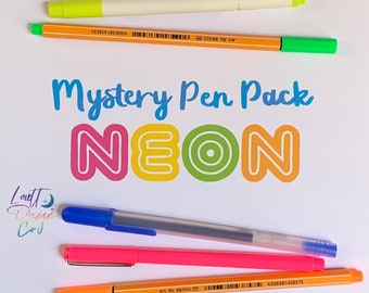 Neon Mystery Pen Pack (5 Pens) | Pens, Highlighters, Markers, Fine Tip