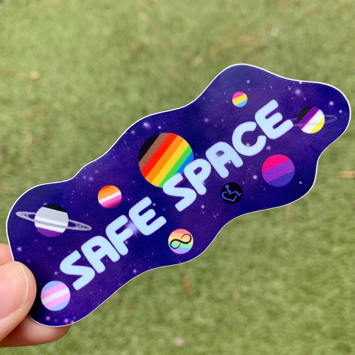 Safe Space Neurodiversity LGBTQ Ally Vinyl Decal Sticker - Etsy