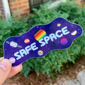 Safe Space Neurodiversity LGBTQ+ Ally  Vinyl Decal Sticker